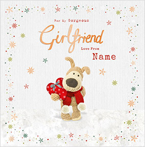 Boofle Girlfriend Square Christmas Card