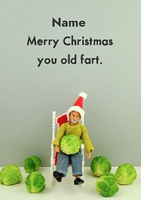 Tap to view Merry Christmas You Old Fart Personalised Card