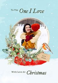 Tap to view Cancer Research UK One I love Christmas Photo Card