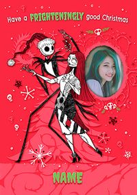 Tap to view Nightmare Before Christmas Sally And Jack Christmas Photo Card
