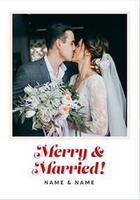 Tap to view Happy Momento Merry and Married Photo Card