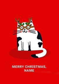 Tap to view Illustrated Cat Season's Greetings Christmas Card