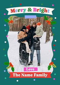 Tap to view Spotty Border from the Family Photo Christmas Card