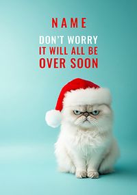 Tap to view Grumpy Christmas Cat Personalised Card