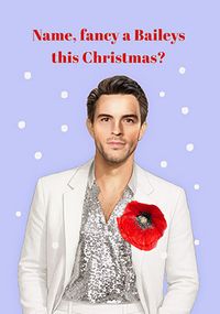 Tap to view Jonathan Bailey Spoof Christmas Card