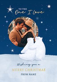 Tap to view Polar Bears One I Love Christmas Photo Card