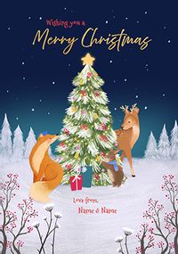 Tap to view Winter Animals Personalised Christmas Card