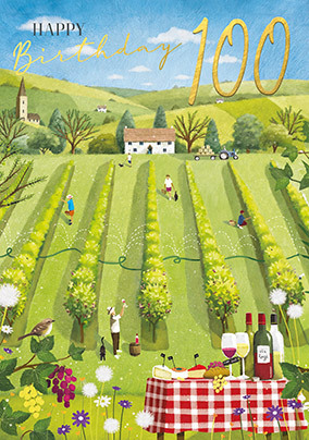 100th Vineyard Birthday Card