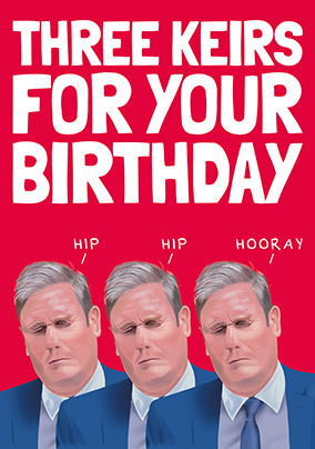 Three Keirs for your Birthday Card