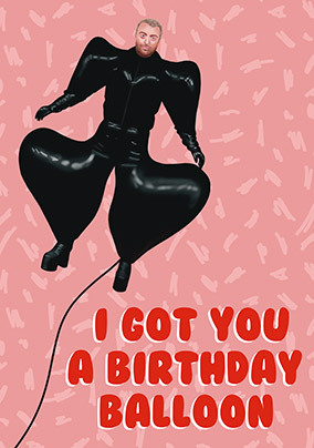 Birthday Balloon Topical  Card