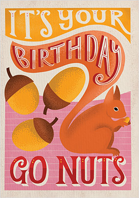 Go Nuts Birthday Cards