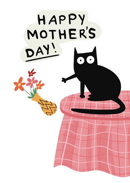 Mother's Day from the Cat Funny Card