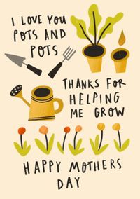 Tap to view Love You Pots Mother's Day Card