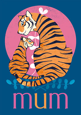 Tigers Mothers Day Card