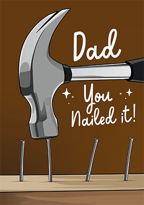 Nailed It Fathers Day Card