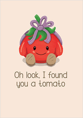 Tomato Funny Topical Card