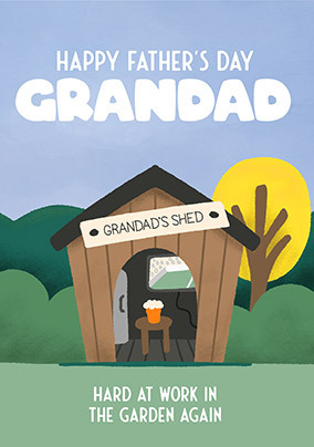 Grandad's Shed Father's Day Card