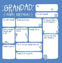 Tap to view Grandad Prompts Birthday Card
