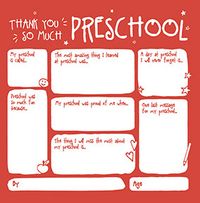 Tap to view Thank You So Much Pre-School Prompts Card