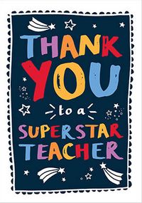 Tap to view Superstar Teacher Thank You Card