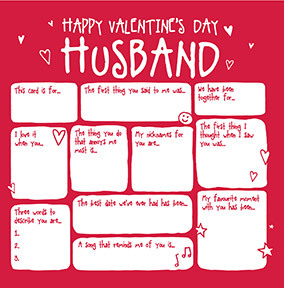 Husband Prompts Valentine's Day Card