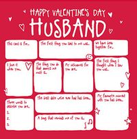 Tap to view Husband Prompts Valentine's Day Card