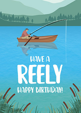 Reely Happy Birthday Card