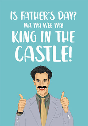 King in the Castle Father's Day Card