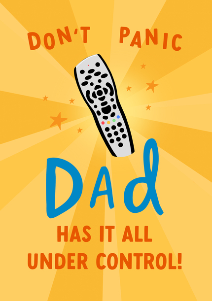 Dad Has it Under Control Father's Day Card