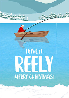 Reely Happy Christmas Card