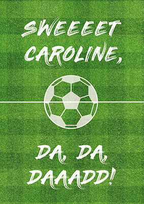 Da Da Daaad Football Father's Day Card