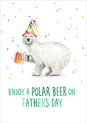 Polar Beer Father's Day Card