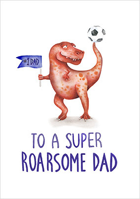 Dino Roarsome Dad Father's Day card