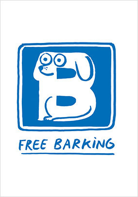 Free Barking Birthday Card