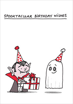 Spooktacular Wishes Birthday Card