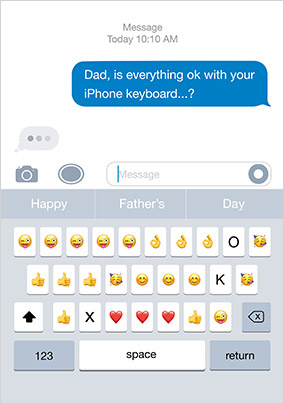 Everything Okay With Your Keyboard Father's Day Card