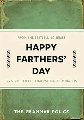 Grammatical Frustration Father's Day Card