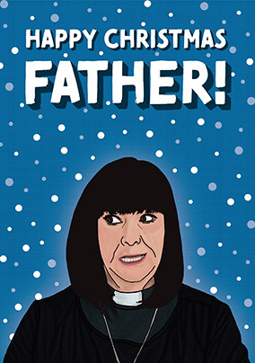 Vicar Spoof Christmas Card