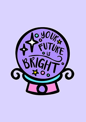 Bright Future Good Luck Card