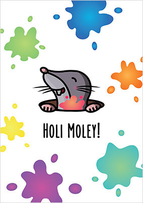 Holi Moley Card