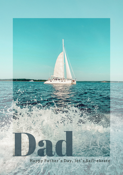 Dad Sailboat Father's Day Card