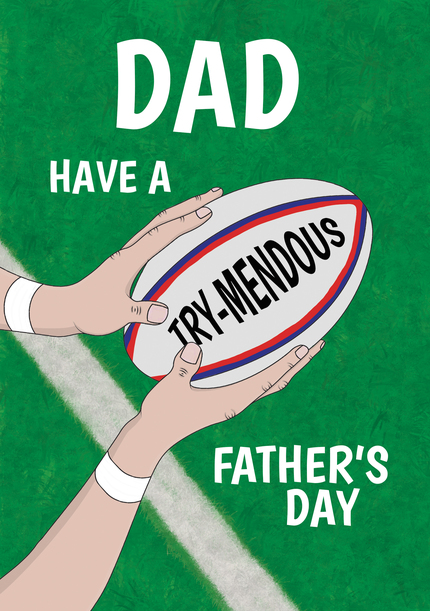 Try-mendous Father's Day Card