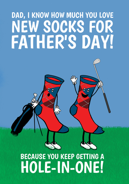 Keep Getting a Hole-In-One Father's Day Card
