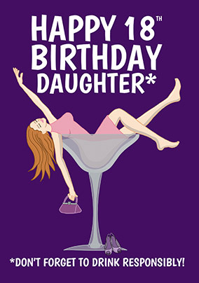 happy 18th birthday daughter cards