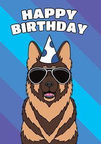Tap to view German Shepherd Birthday Card