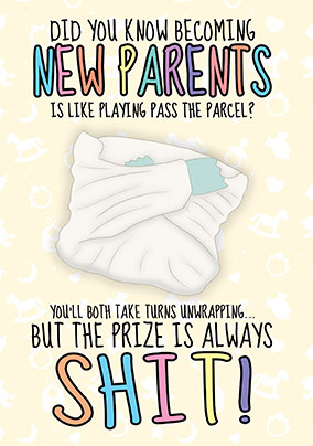 New Parents Pass the Parcel Card