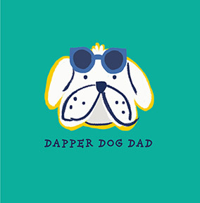 Dapper Dog Father's Day Card