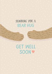 Tap to view Get Well Soon Bear Hug Card