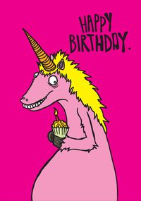 Tap to view Birthday Unicorn Cupcake Card