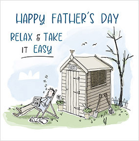 Relax Take it Easy Father's Day Card